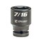 Capri Tools 1/4 in Drive 7/16 in 6-Point SAE Shallow Impact Socket CP51057 - alternate 1